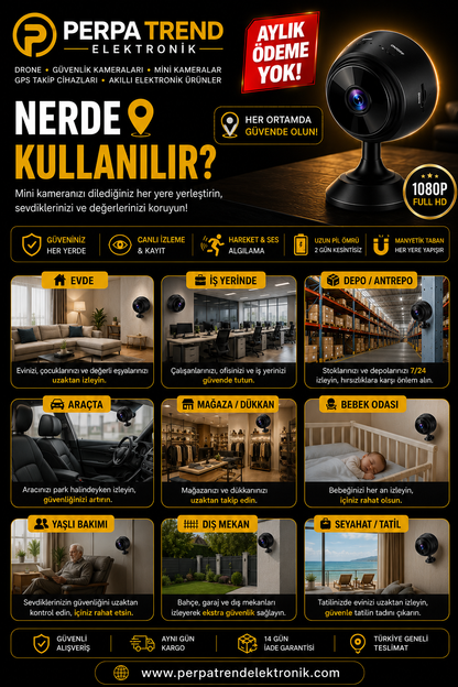 HD WİFİ Mobil Uyumlu Mini Kamera 🎥