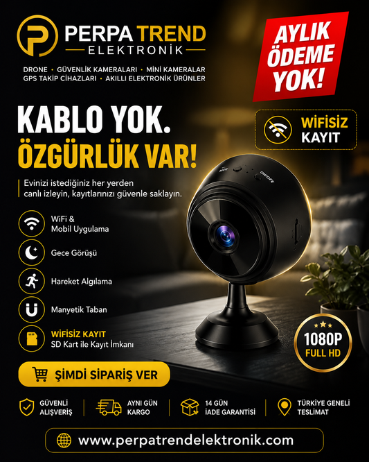 HD WİFİ Mobil Uyumlu Mini Kamera 🎥